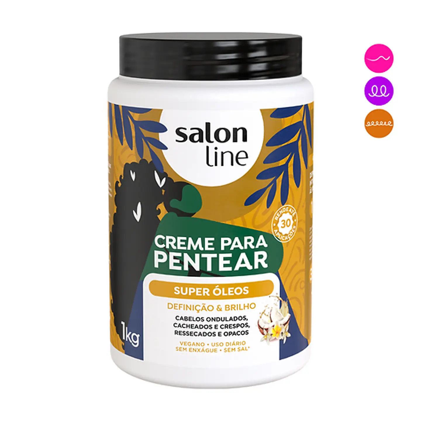 Salon Line Super Oleos Crema de peinar 1 Kilo 2
