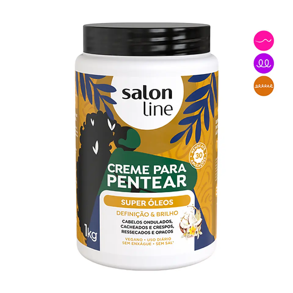 Salon Line Super Oleos Crema de peinar 1 Kilo 2