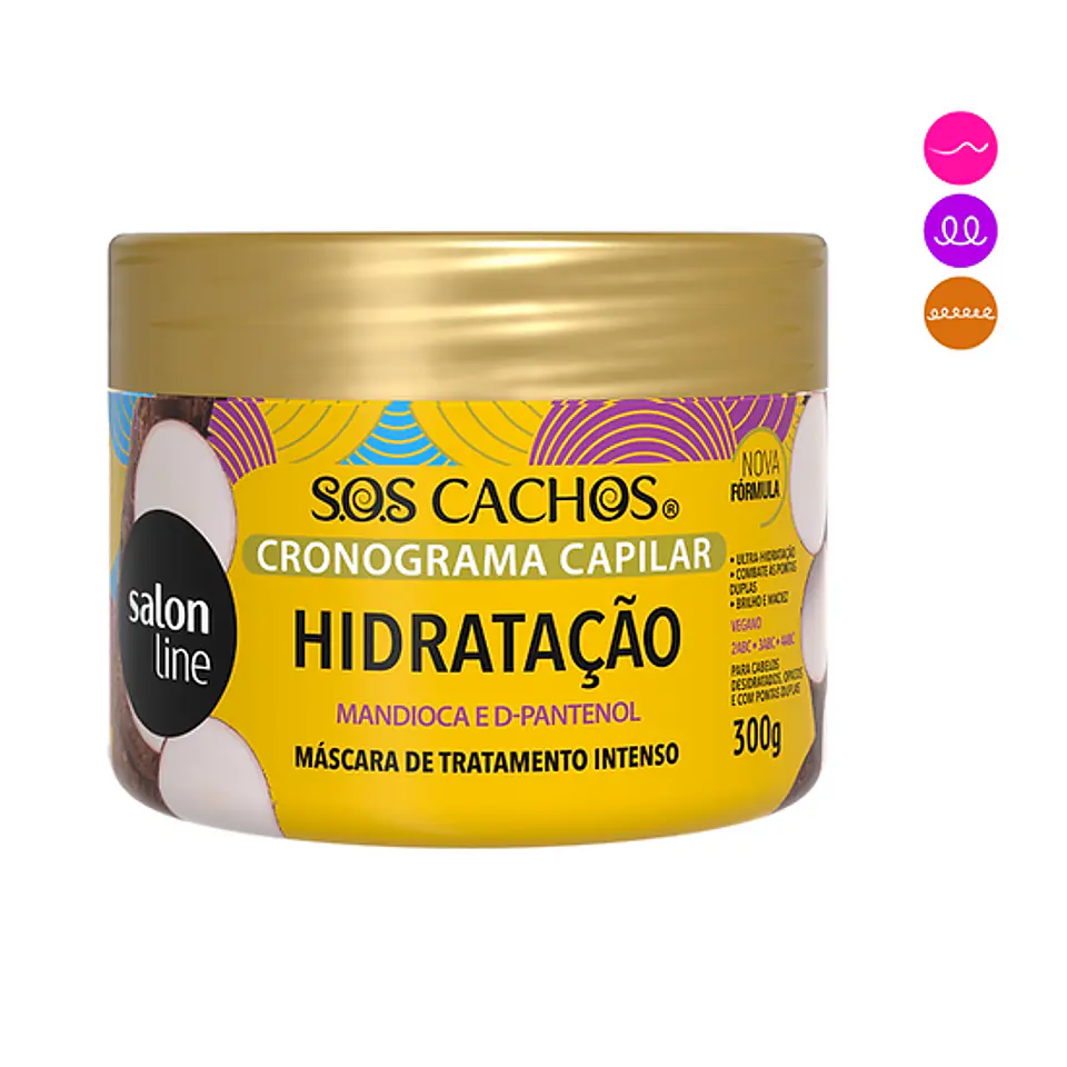 Salon Line SOS Cachos Cronograma Capilar 300g 5