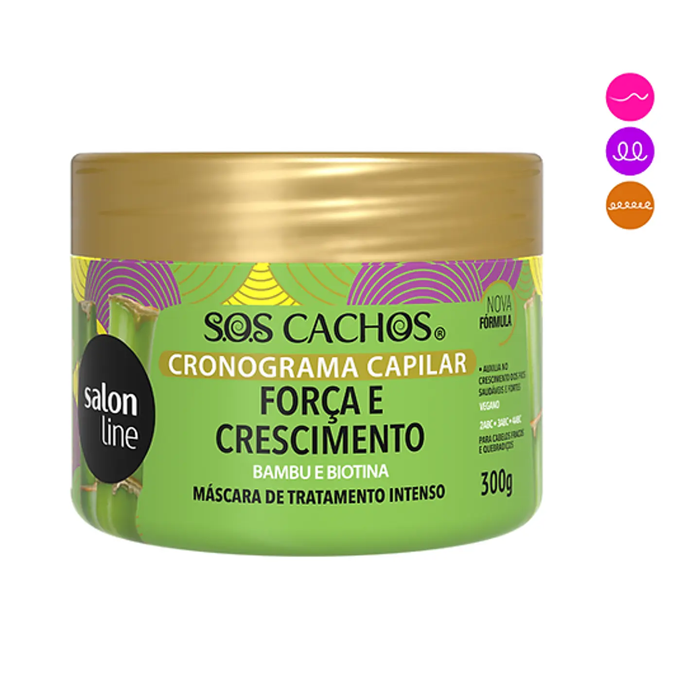 Salon Line SOS Cachos Cronograma Capilar 300g 4