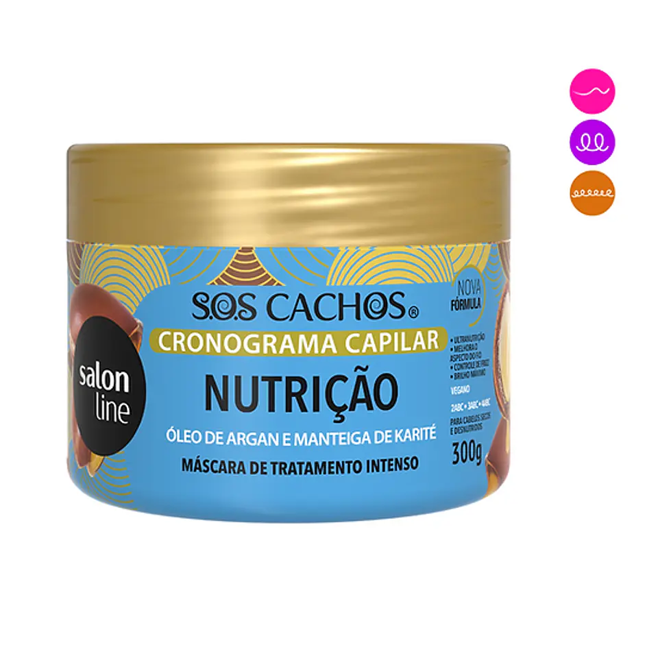 Salon Line SOS Cachos Cronograma Capilar 300g 3