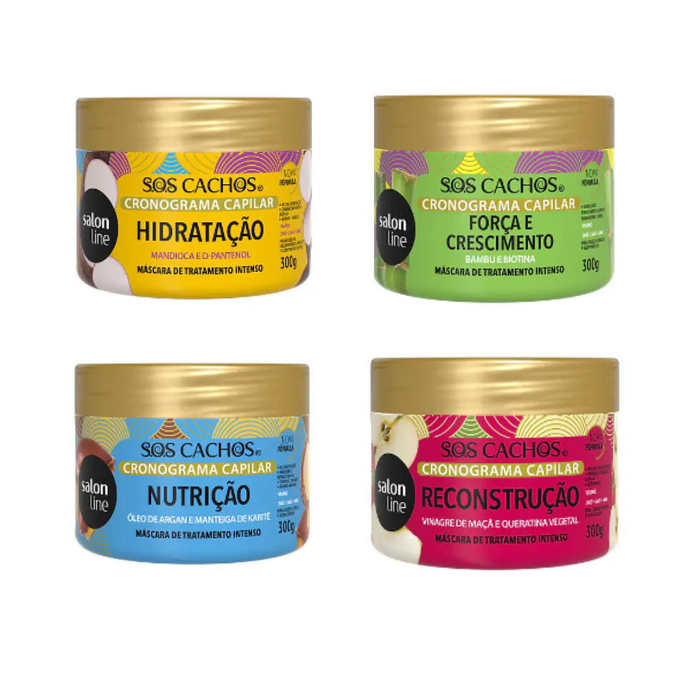 Salon Line SOS Cachos Cronograma Capilar 300g 1