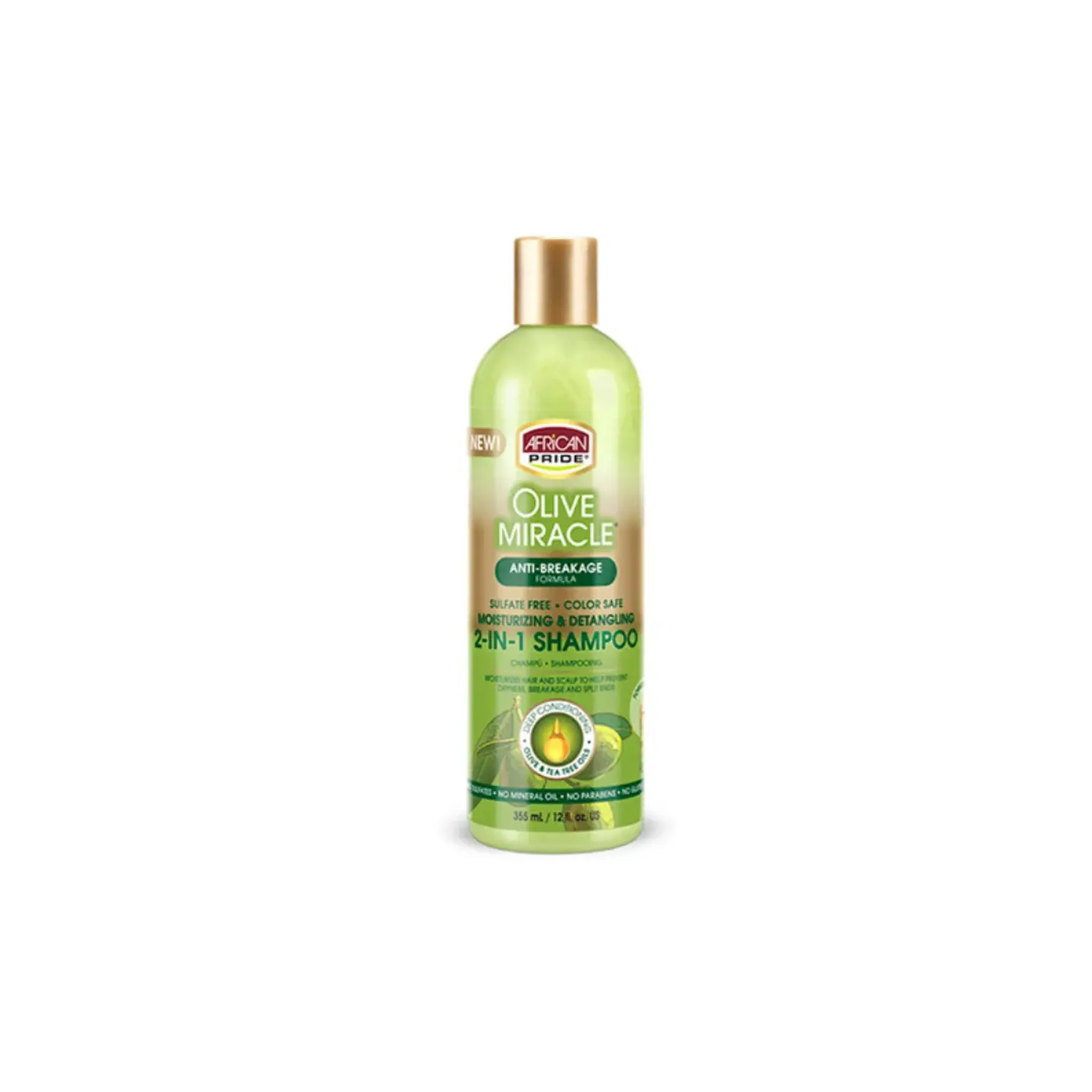 African Pride Shampoo 2 en 1 Oliva Miracle 1
