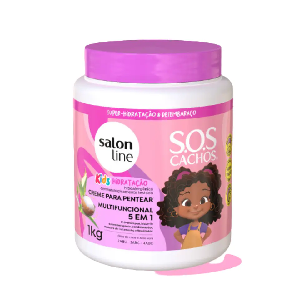 SOS CACHOS KIDS HIDRATACION CREMA DE PEINAR 5 EN 1 1