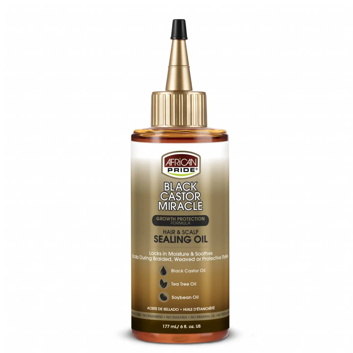 AFRICAN PRIDE BLACK CASTOR MIRACLE SEALING OIL 177ML 1