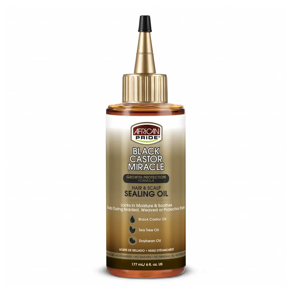AFRICAN PRIDE BLACK CASTOR MIRACLE SEALING OIL 177ML 1