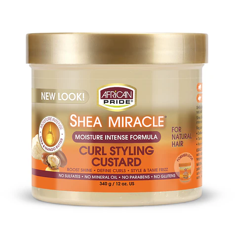 African Pride Gel CURL STYLING CUSTARD, 12OZ