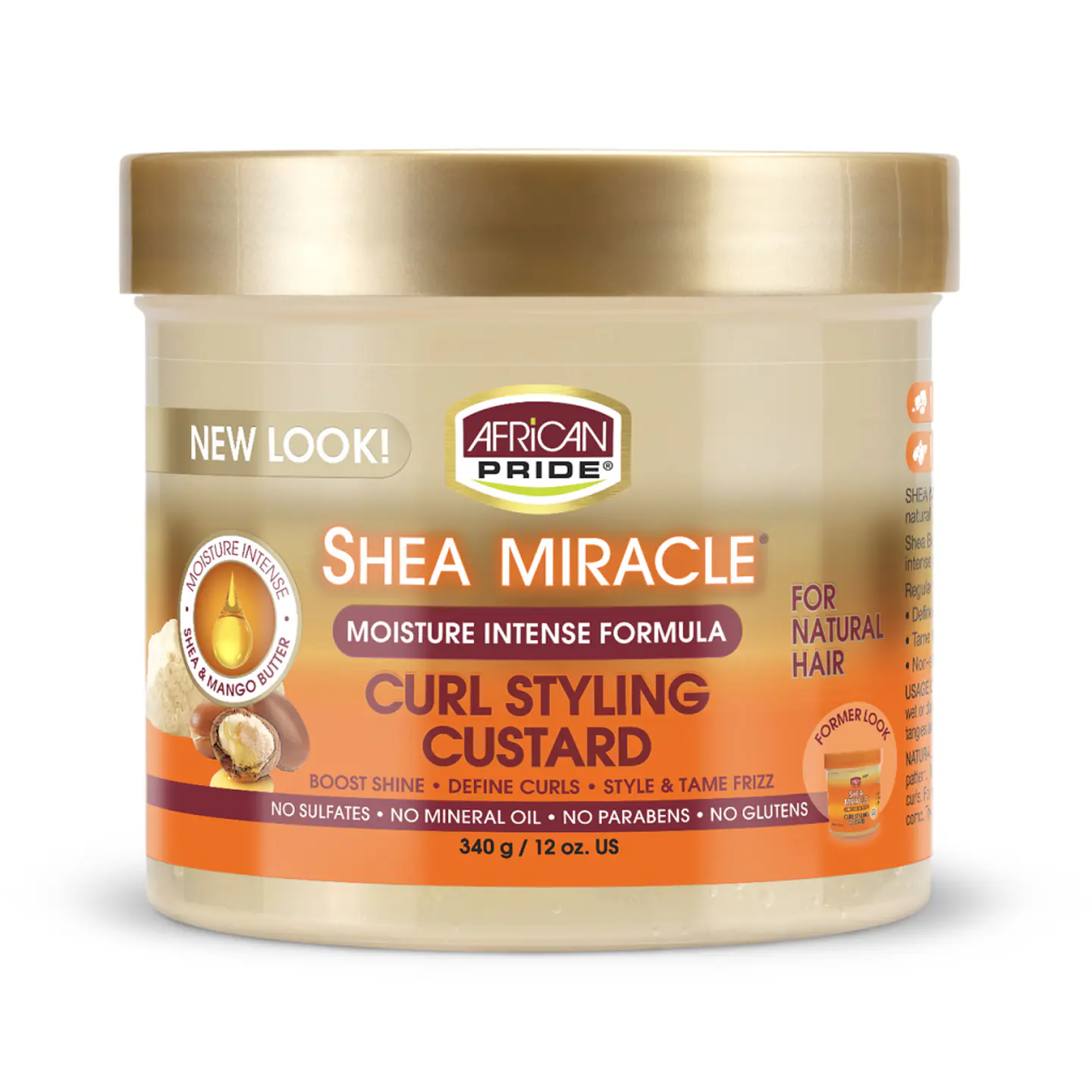 African Pride Gel CURL STYLING CUSTARD, 12OZ 1