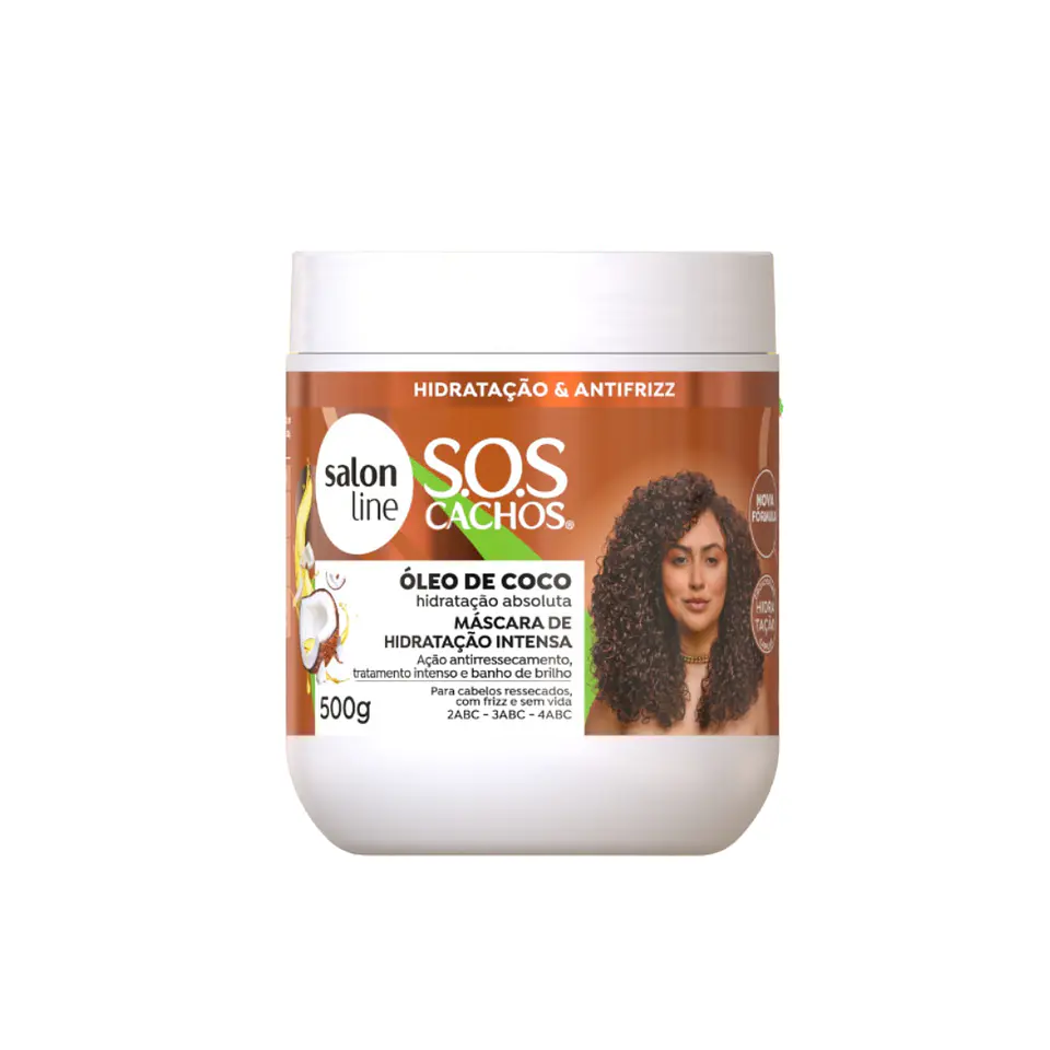 SALON LINE SOS Rizos Mascarilla Hidratación Tratamiento Profundo Coco 500g 1