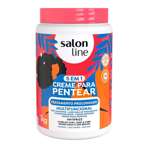 Salon Line Crema de peinar 5 en 1 tratamiento prolongado