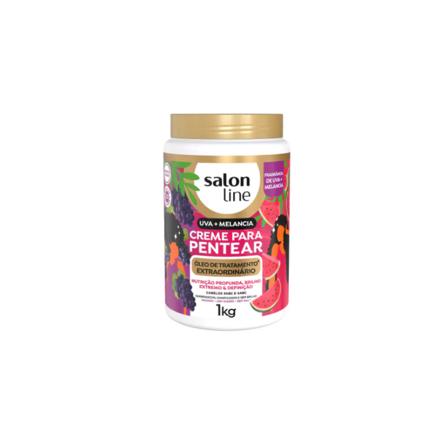 SALON LINE Crema de peinar Uva + Melancia 1