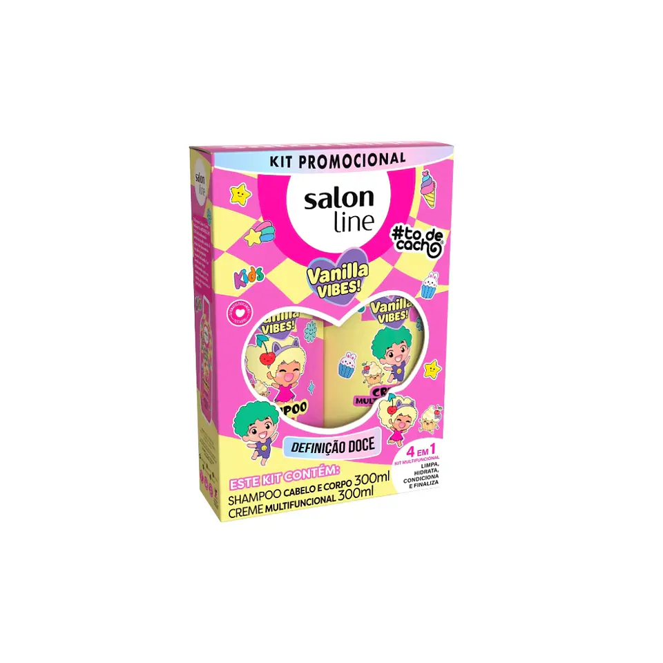 SALON LINE KIT SHAMPOO Y CREMA VANILLA VIBES 1