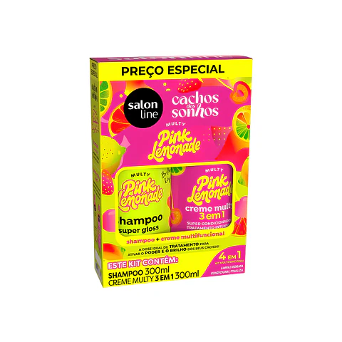Salon Line kit Pink Lemonade  Shampoo y Acondicionador 300ml