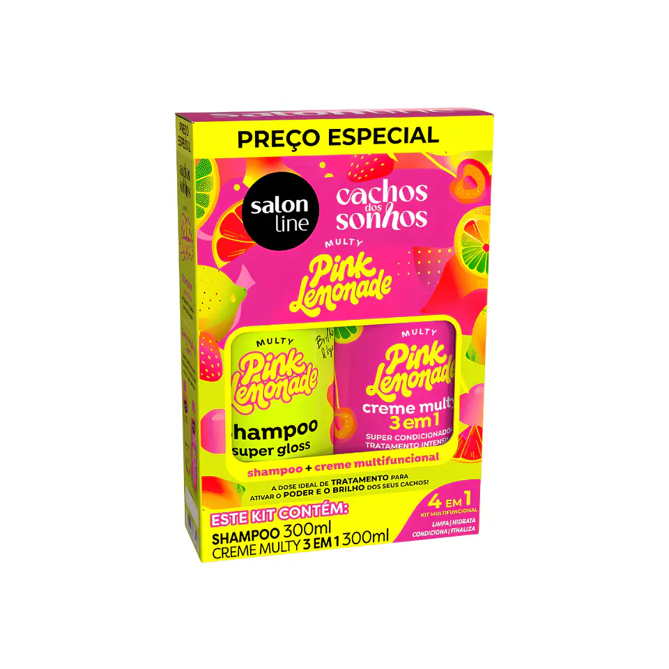 Salon Line kit Pin Lemonade  Shampoo y Acondicionador 300ml 1