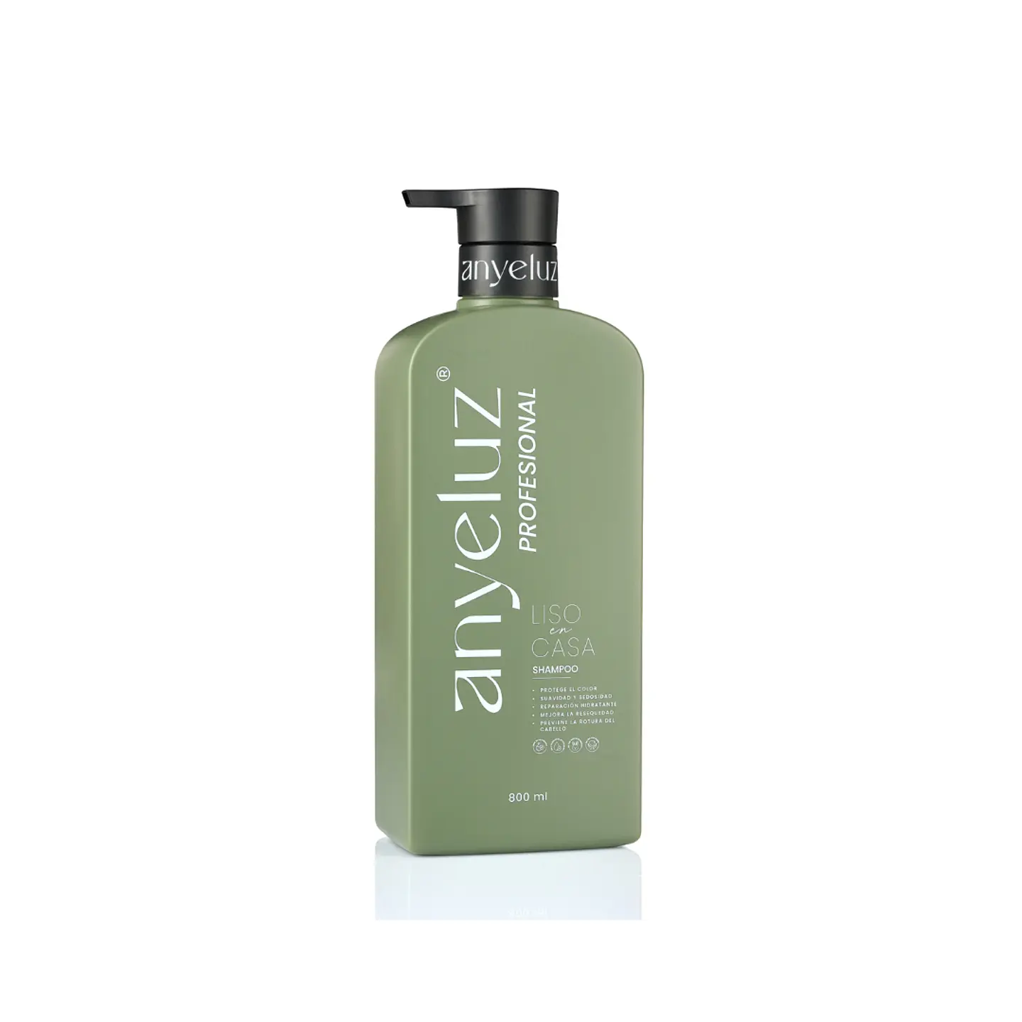 Anyeluz Shampoo Liso en Casa Profesional 800ml 1