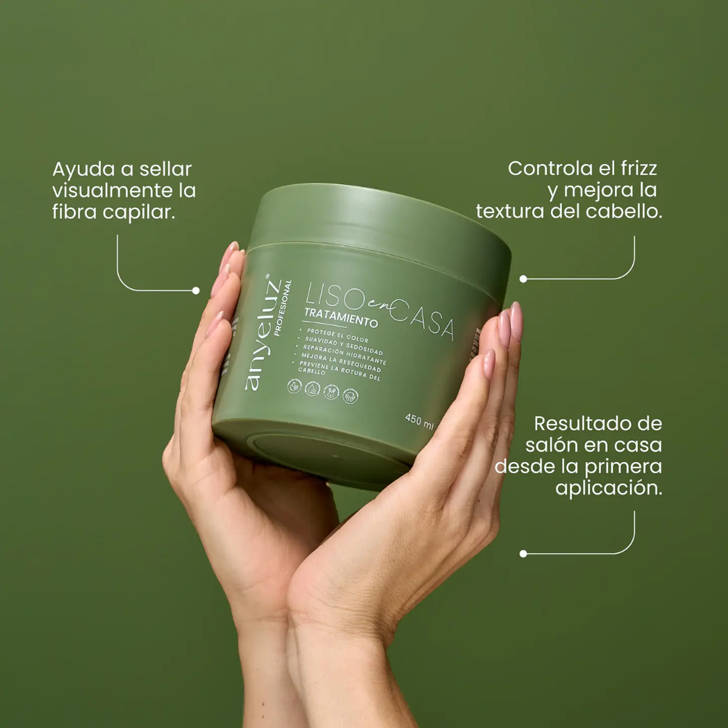Anyeluz Tratamiento Profesional Liso en Casa  450ml 2