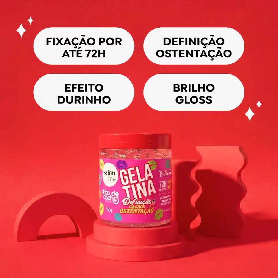 Salon Line Gelatina Cachos Ostentacao 550g 2