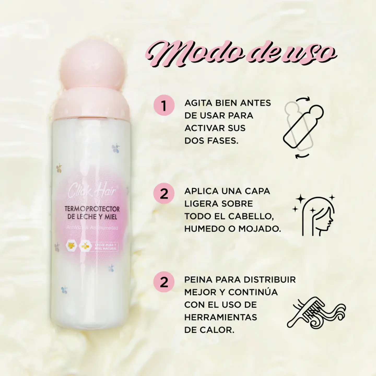 Click Hair Termoprotector Bifasico 150ml 2