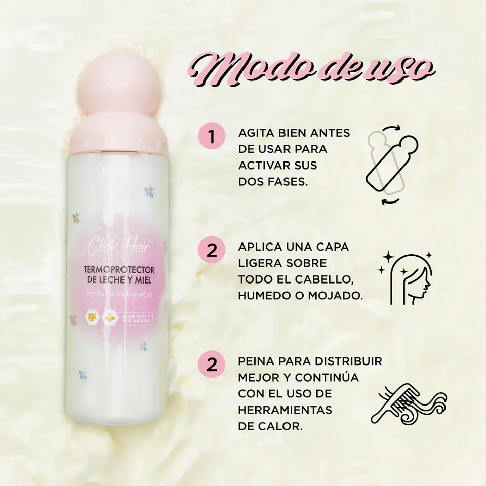 Click Hair Termoprotector Bifasico 150ml 2