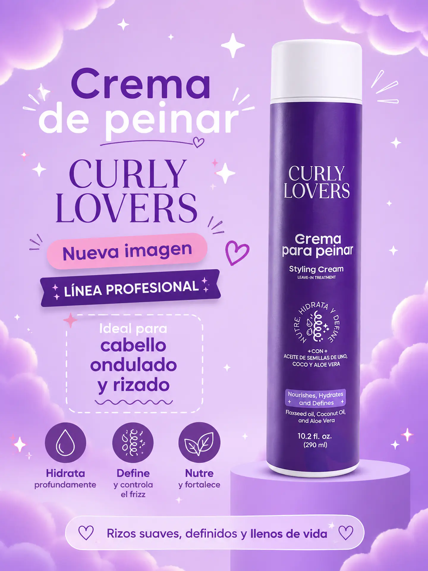 Curly Lovers Crema para peinar 290ml 2