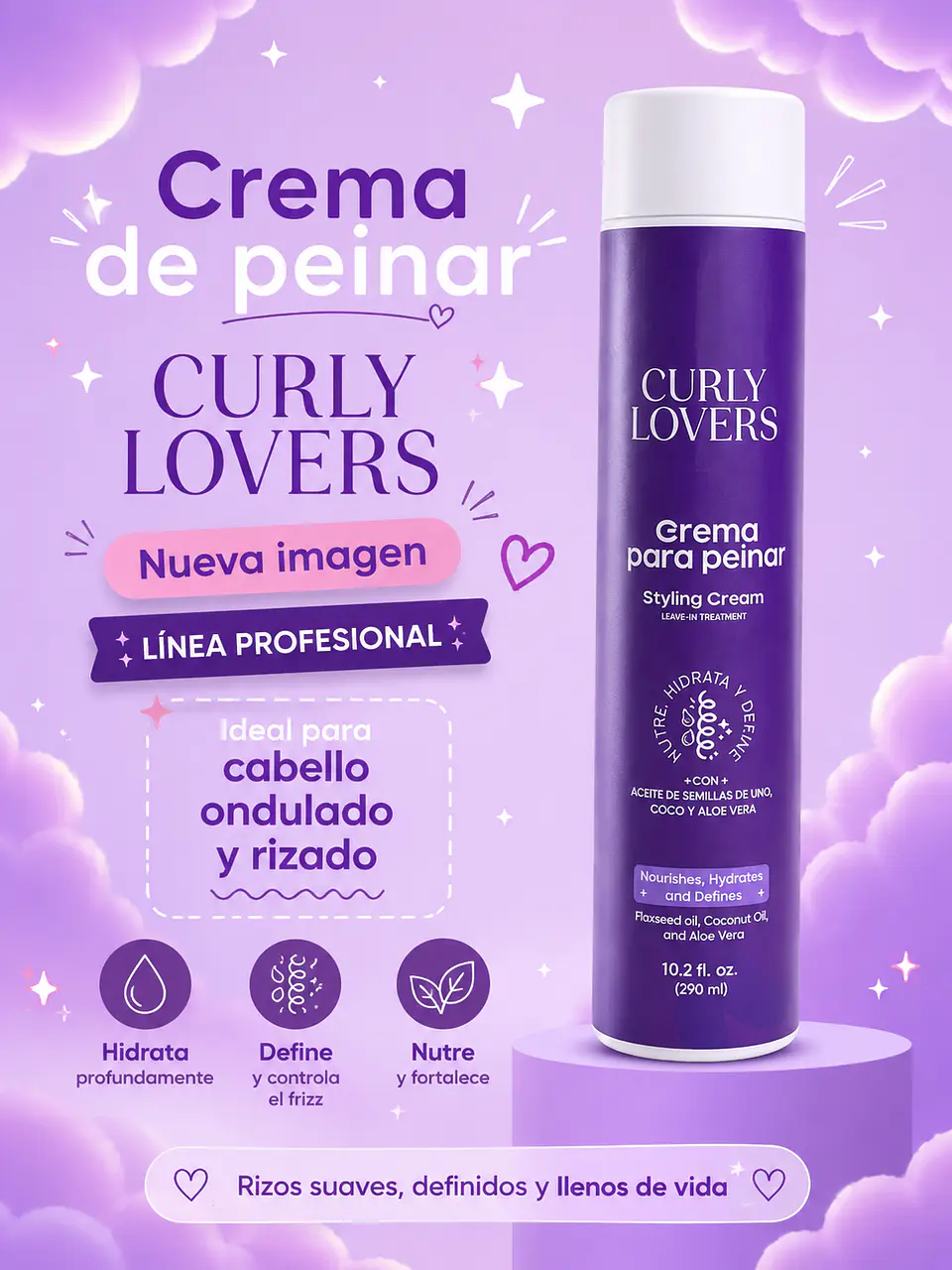 Curly Lovers Crema para peinar 290ml 2