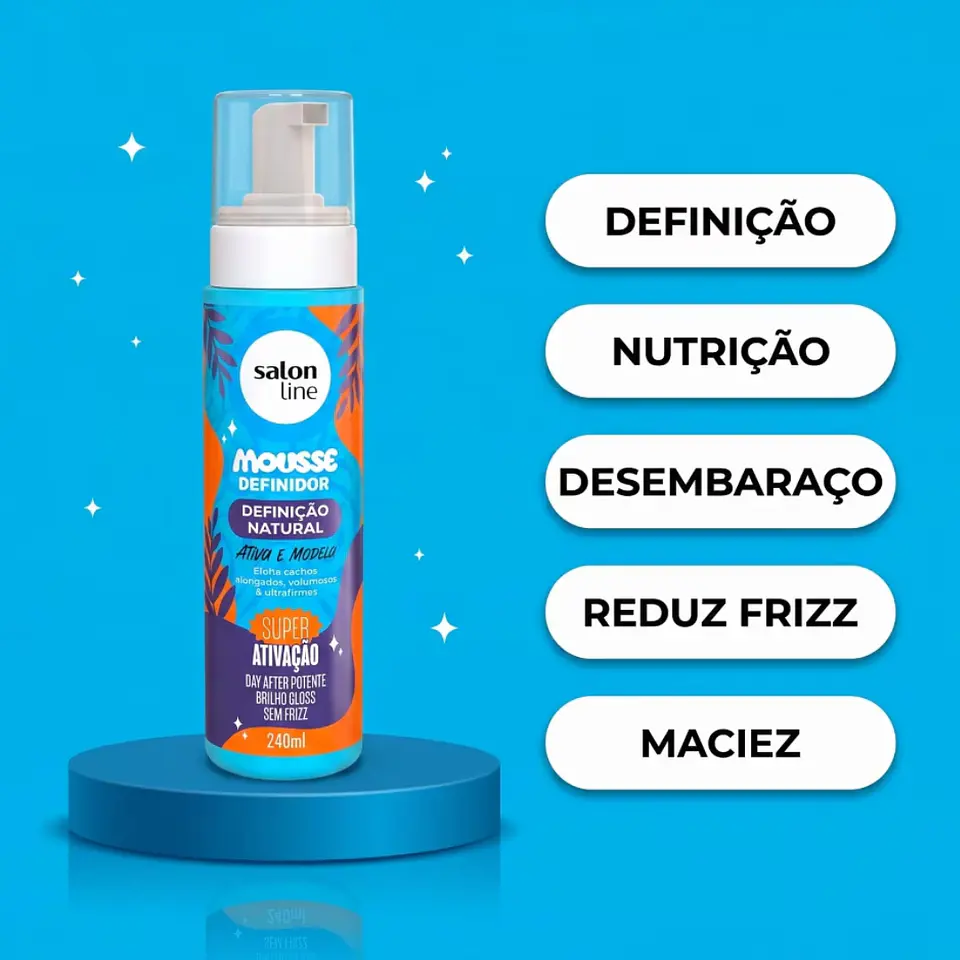SALON LINE ESPUMA DEFINICION NATURAL 240ML 2