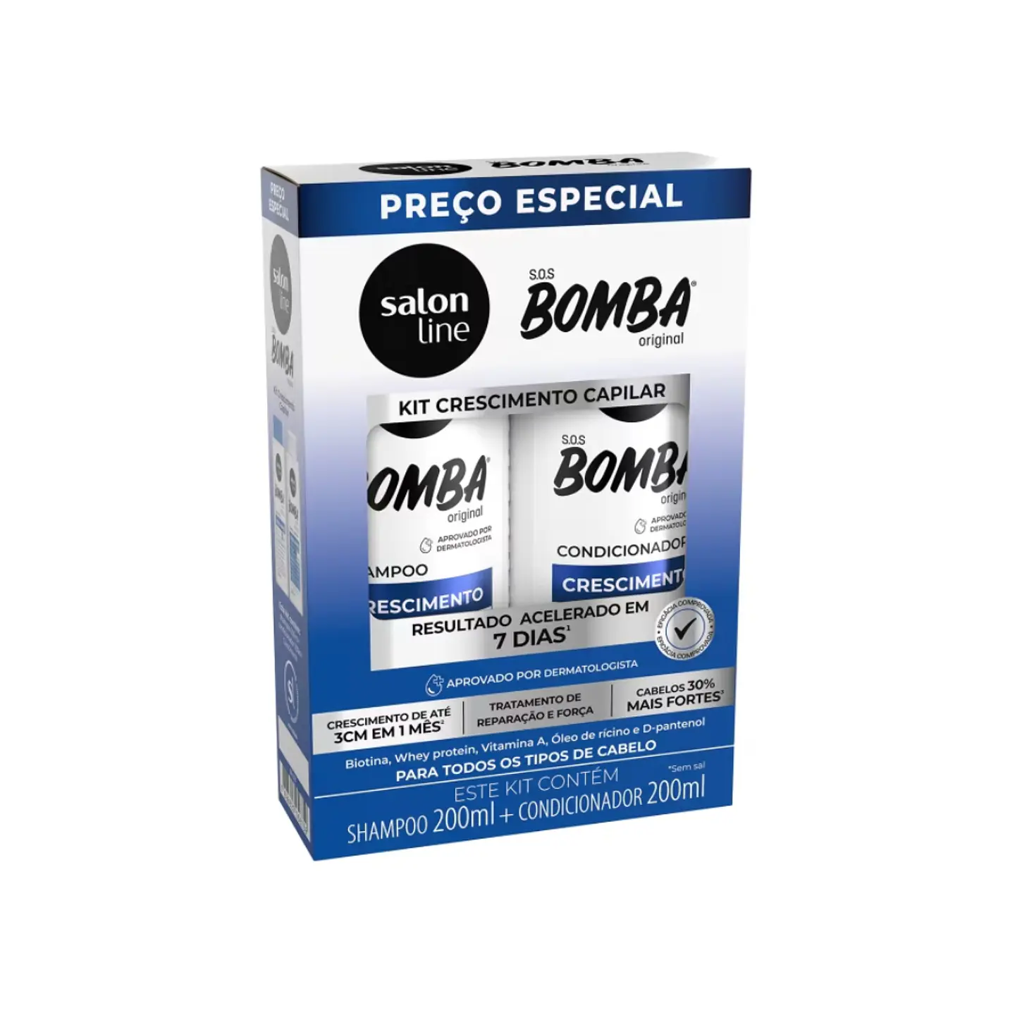 Salon Line Kit Shampoo y Acondicionador SOS BOMBA  3