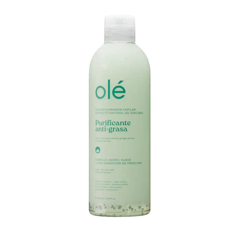 Acondicionador capilar extracto natural de jengibre purificante anti-grasa 500ml Ole capilar  1