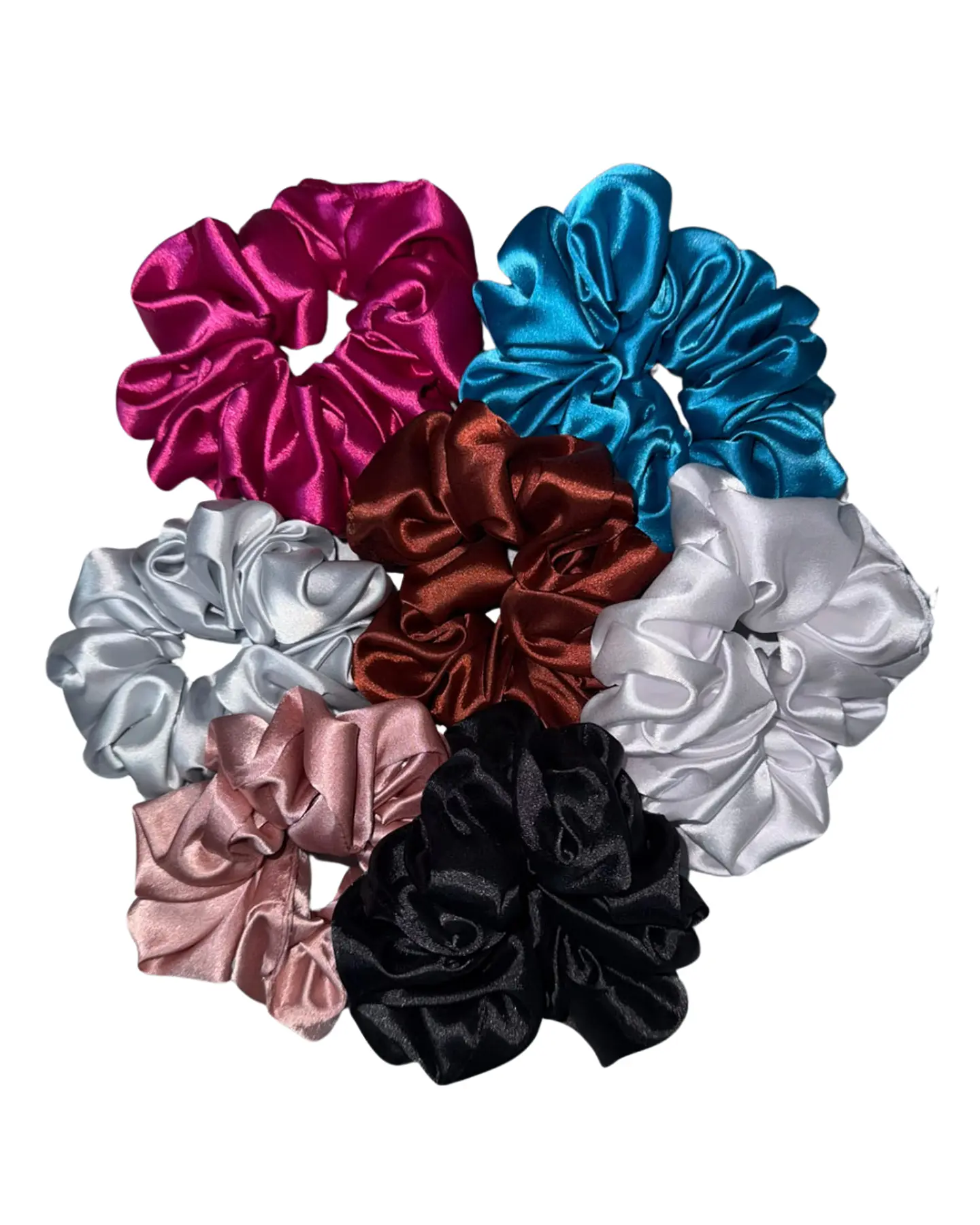 Moña de saten o scrunchies 2