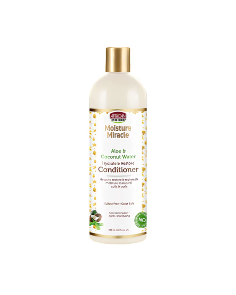 AFRICAN PRIDE Acondicionador Moisture Miracle ALOE Y AGUA DE COCO 