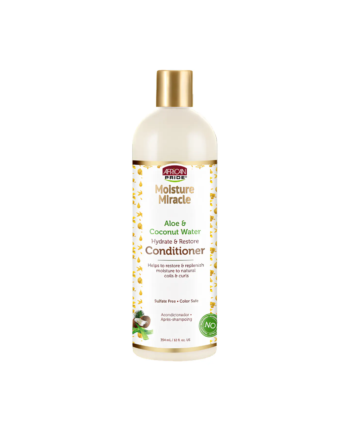 AFRICAN PRIDE Acondicionador Moisture Miracle ALOE Y AGUA DE COCO  1