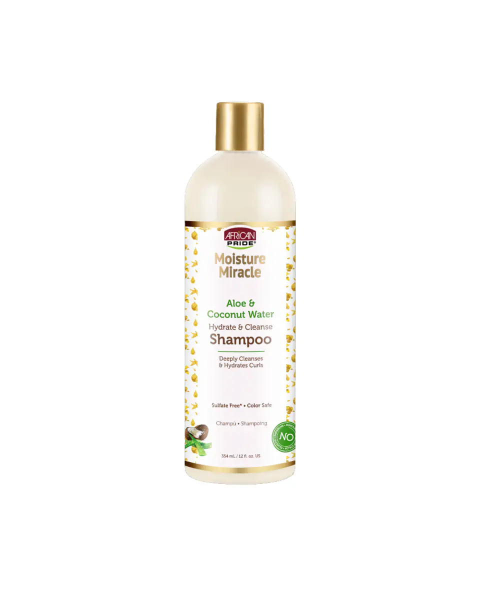 AFRICAN PRIDE Shampoo  Moisture Miracle ALOE Y AGUA DE COCO  1