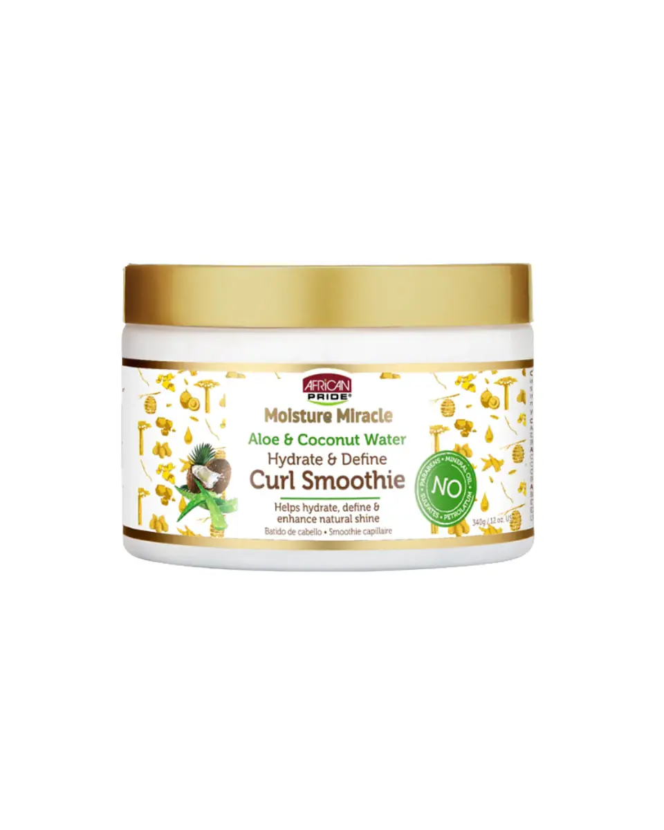 AFRICAN PRIDE Curl Smoothie Moisture Miracle ALOE Y AGUA DE COCO  1