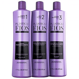 Selagem Termica Cadiveu Plastica dos fios - kit 3x1000mL