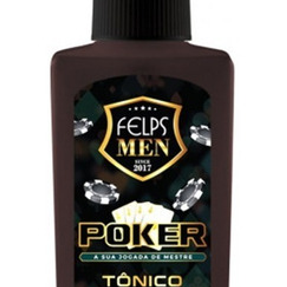 Тоник против выпадения и для роста волос и бороды Tonoxidil Poker Felps Men 60ml