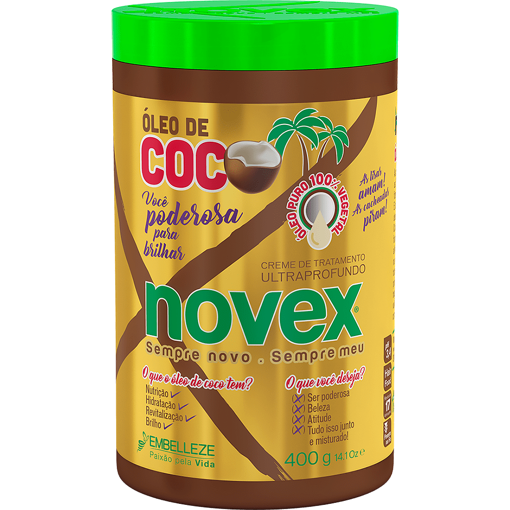 Superfood Haarmaske Novex Óleo de Coco , Set 5-tlg