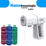 Hair nanocrystallization kit: nano-ionic electric sprayer + 3 compositions of Nanotecnologia Capilar Eaê