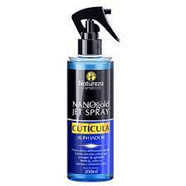 NANOJET GEL BY NATUREZA, GOLD JET SPRAY CUTÍCULA -200ml