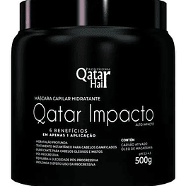 Qatar набор для домашнего ухода: Питание+Увлажнение Sos Hurricane Cronotrat+Máscara Qatar Hair Carvão Ativado, 2*500gr