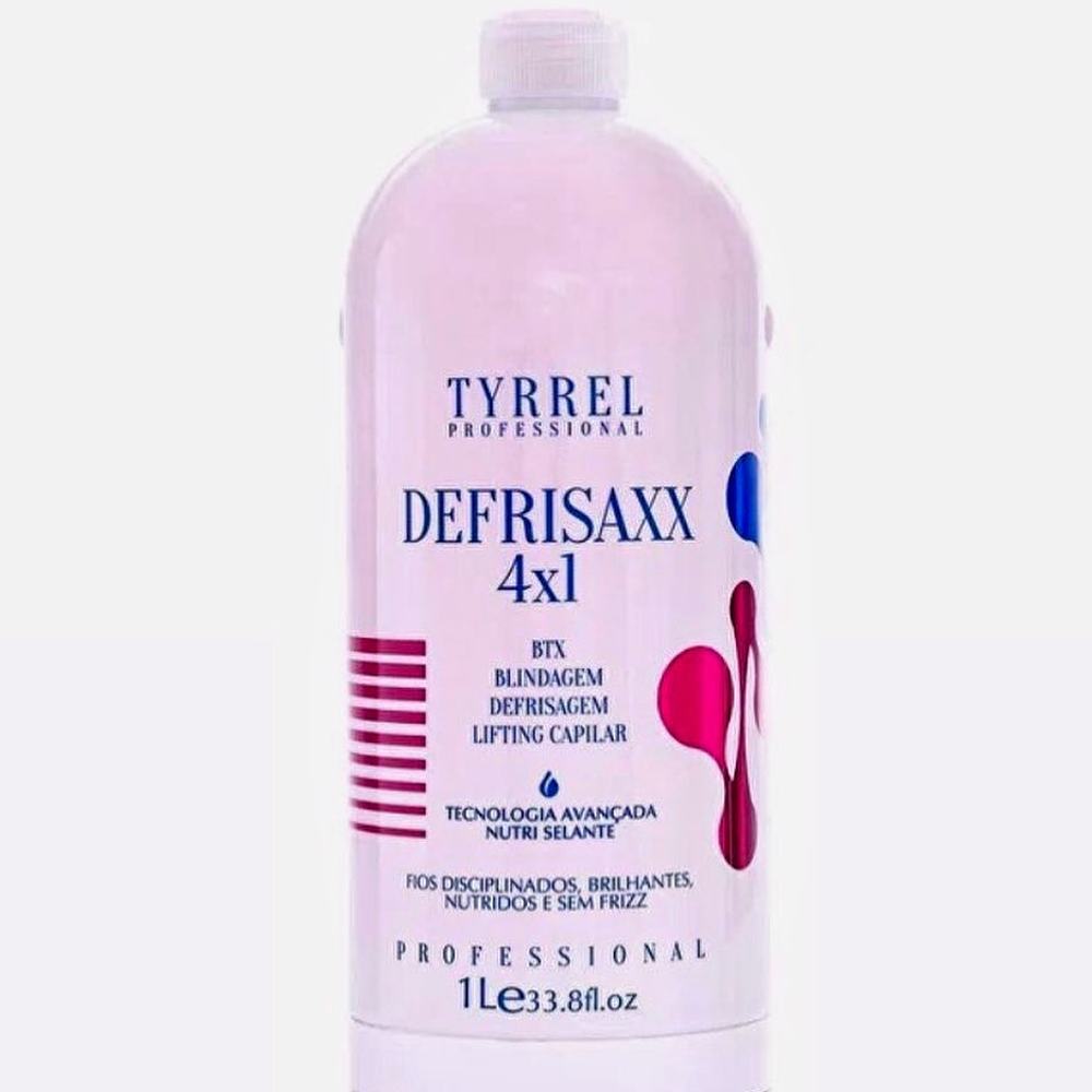 TYRREL DEFRISAXX 4 in 1, Blindagem Defrisagem Lifting Botox Capilar 1L