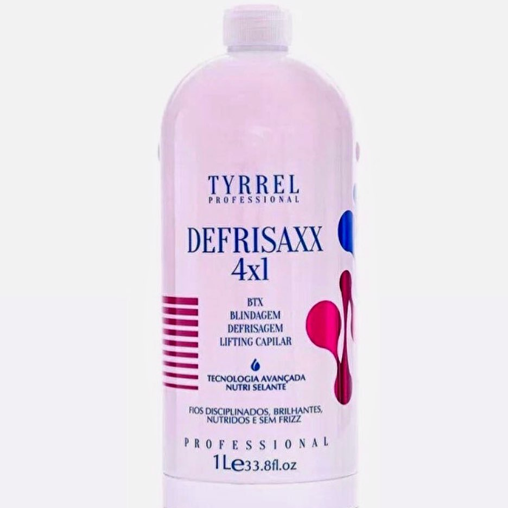 TYRREL DEFRISAXX 4 في 1 ، Blindagem Defrisagem Lifting Botox Capilar 1L