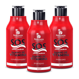 Набор для домашнего ухода  Sos Vitamina от  Natureza  3x300ml