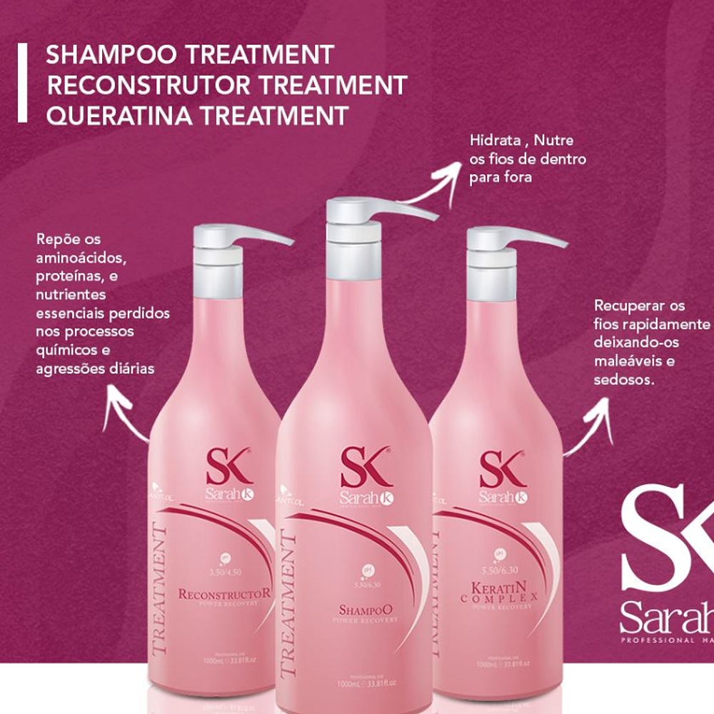 Hair Reconstruction Kit Sarah K SOS 2*1l