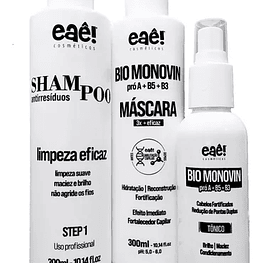 Set Capillary Hair Growth Bio Monovin from EAE (3 Passos)300*2+120ML