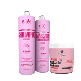 Set Shampoo+Balm+Mask Revitalisante for Home Care Crono Eaê! 2l+500ml