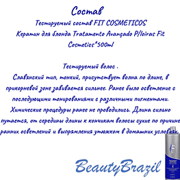 Blonde Keratin Tratamento Avançado P/loiras Fit Cosmetics*500ml