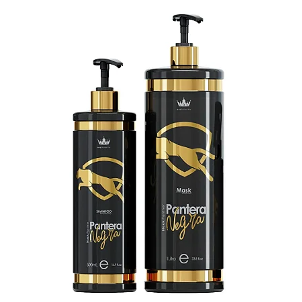 KIT Нанопластика Ana Paula Черная Пантера - Black/Gold, 1l+500ml