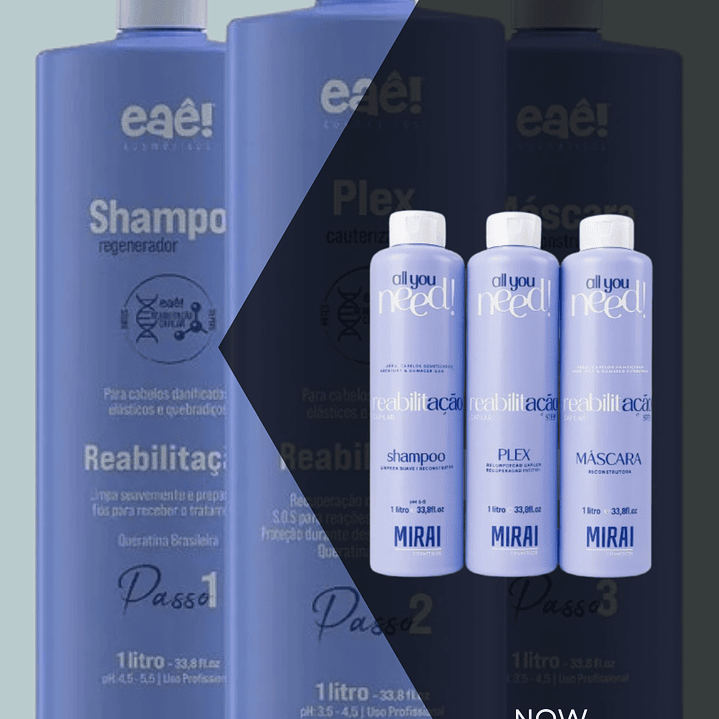 Kauterisations-Set Plex Reabilitação Capilar 3 x 1000 ml  2