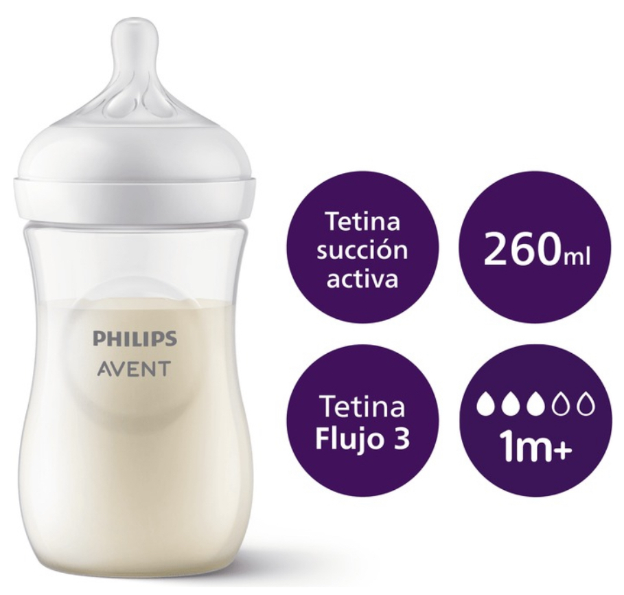 Set 3 Mamaderas Natural 3.0 260 Ml Philips Avent