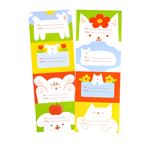 Stickers para regalos de navidad 